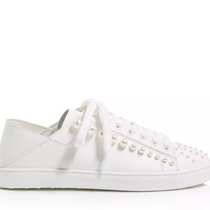Stuart Weitzman pearl sneakers